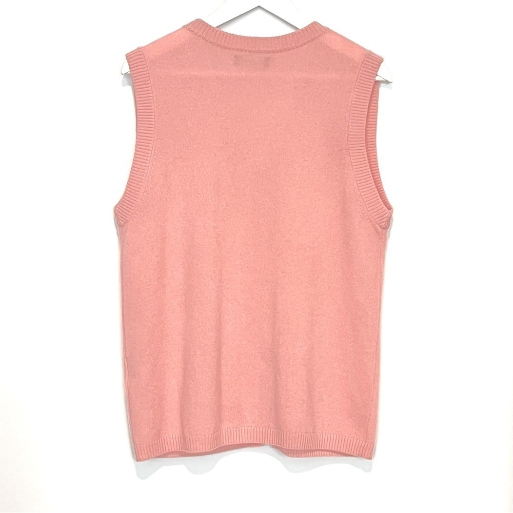 Naadam 100% Cashmere Pink Button Front Sweater Vest Small - Picture 11 of 13